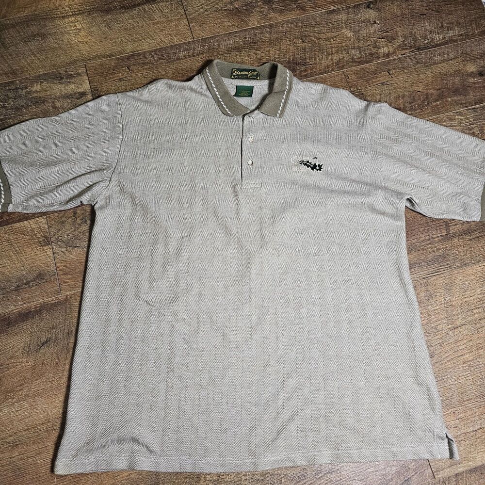 Vintage Oakland Beach Golf Club Polo Mens XL Bastion Golf Made USA 100% Cotton